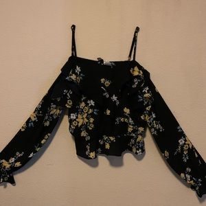 Long Sleeve Floral Blouse